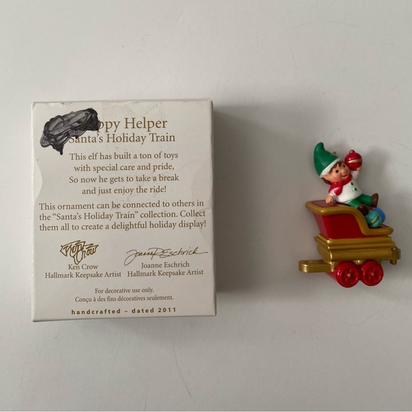 Hallmark Keepsake: 2011 "Happy Helper, Santa's Holiday Train" Miniature Ornament - Picture 9 of 10